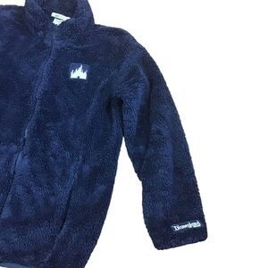 Disney Parks Unisex Medium authentic Disneyland Resorts Navy Sherpa Zip Jacket